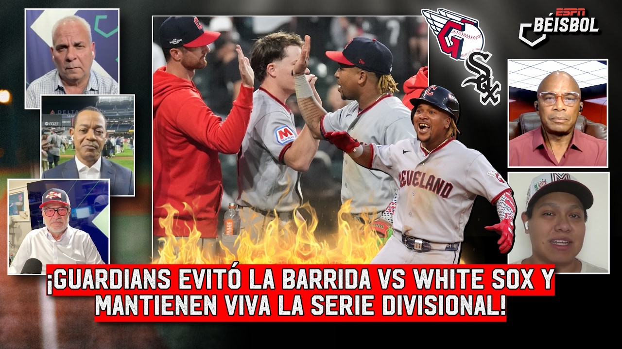 LOS GUARDIANS SIGUEN CON VIDA tras APLASTAR a WHITE SOX y buscarán IGUALAR la serie | ESPN Beisbol