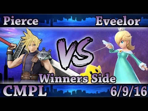CMPL 5 - Pierce (Cloud) Vs Eveelor (Rosalina & Luma) Smash Wii U Winners Side
