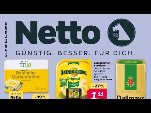 🛒 Netto Katalog Prospekt 21. bis 26. Februar 2022 - Neuigkeiten, Angebote Deutschland 🇩🇪
