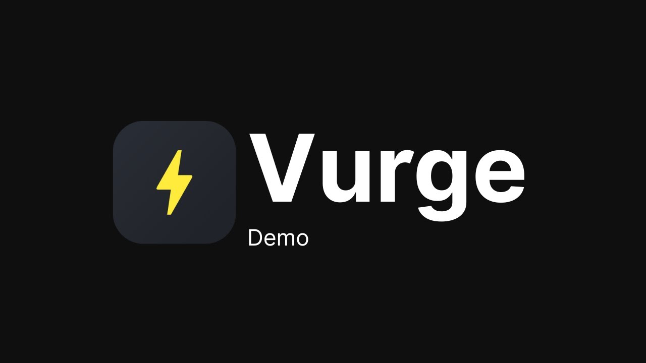 Vurge demo video