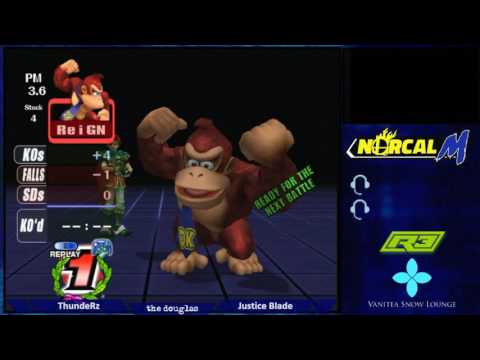 R3 The Douglas - Winners Round 1 - ThundeRzReiGN (Donkey Kong) v Justice Blade (Roy)