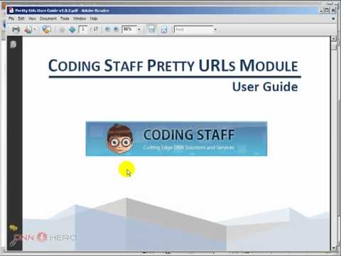 DotNetNuke Tutorial, Pretty URLs Module by Coding Staff - Video #120