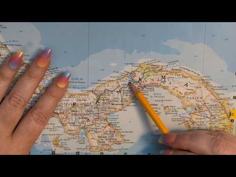 ASMR ~ Colón, Panama History & Geography ~ Soft Spoken Map Tracing Google Earth