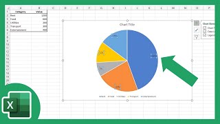 Download the video "How to Create A Pie Chart in Excel (With Percentages)"