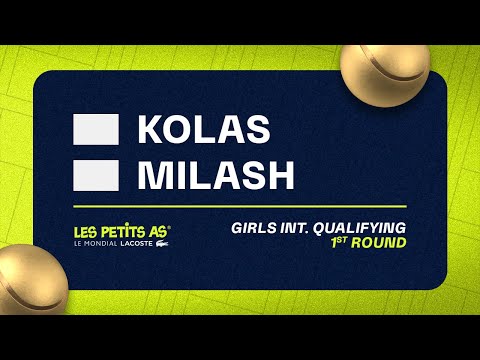 Les Petits As 2023 | Girls International Qualifying 1R | Mariya Kolas vs. Emilia Milash