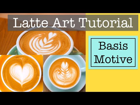 Latte Art Tutorial: Basic motifs heart, tulip, rosetta - how to learn them (German)