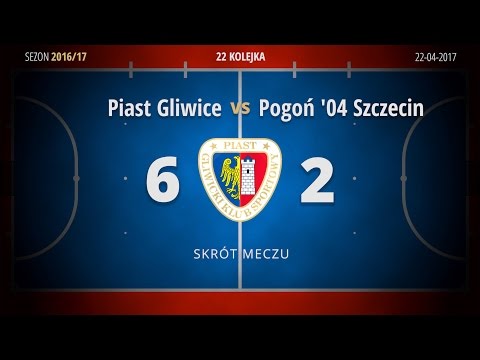 Skrót meczu Piast Gliwice vs Pogoń '04 Szczecin (22 kolejka)