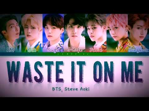 Waste It On Me - Steve Aok & BTS 'Lyrics'