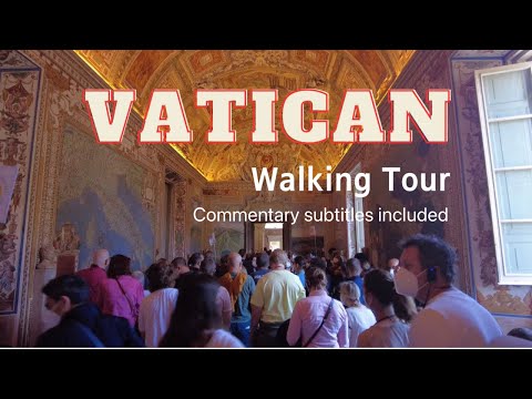 [4K] Walking Tour Vatican City, St Peter’s Basilica and castel st’angelo / Guide subtitles included