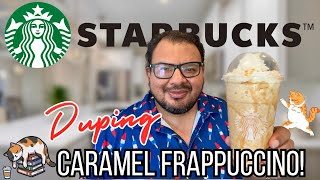 $7 Starbucks Caramel Frappuccino… but I made it for $1.50 😳🧋