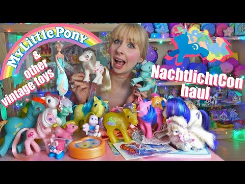 Nachtlichtcon G1 My little Pony & other vintage girl toy convention haul  - 80s, 90s toys
