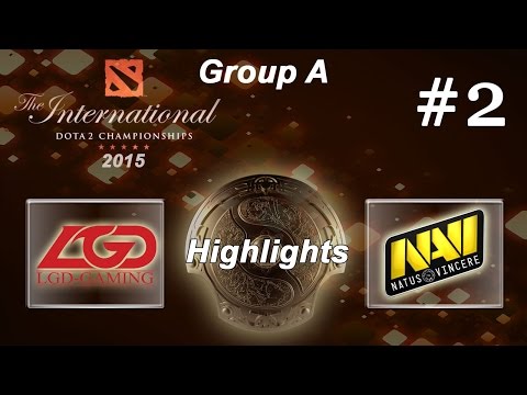 The Internatonal 2015 Group A - LGD Gaming vs Navi game 2 highlights