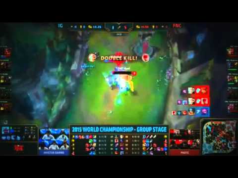 Casters react to Huni's incredible Riven Quadra kill FNC vs IG S5 worlds