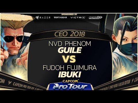 NVD Phenom (Guile/Necalli) vs Fudoh Fujimura (Ibuki) - CEO 2018 - Loser Finals - CPT 2018
