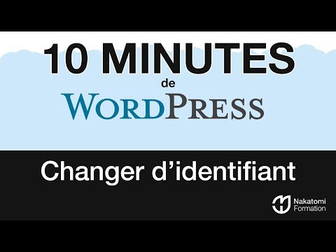 comment modifier identifiant wordpress