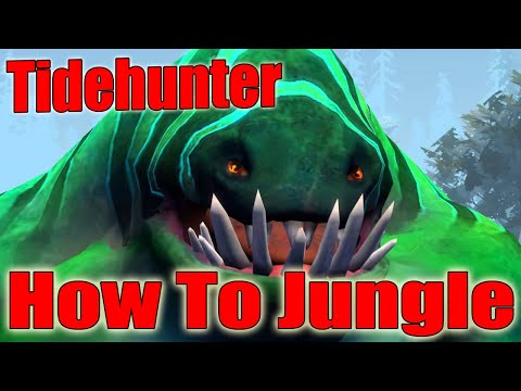 DoTa 2 How To Jungle Tidehunter patch 7.31 IRG 4800 gold 15 min