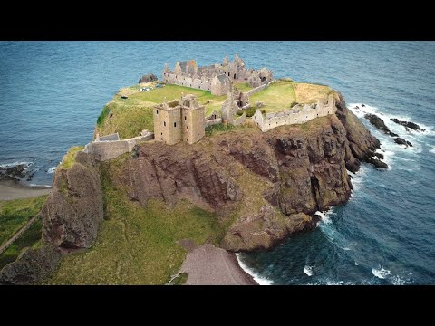 Exploring Dunnottar Castle Ruins 