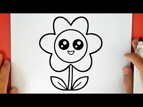 COMMENT DESSINER UNE FLEUR KAWAII
