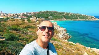 SARDINIA [4K] 🇮🇹  Santa Teresa di Gallura 🏖️ Rena Bianca beach, Sardinia, Italy