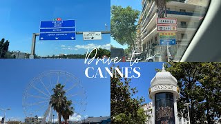 SOUTH OF FRANCE | SCENIC 4K DRIVE FROM NICE AIRPORT TO CANNES