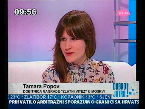 Gostovanje Tamare Popov u Jutarnjem programu TV Pink