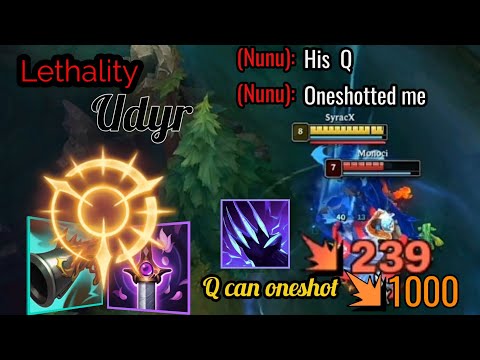 lethality udyr is broken (Empowered Q can one shot people)