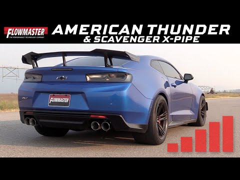 2016-19 Camaro SS, ZL1 6.2L - American Thunder Axle-back NPP & Scavenger X-Pipe