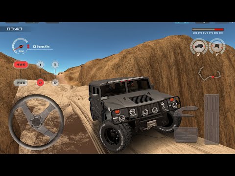New 4X4 Hummer Jeep Hills Offroad Driving! - Offroad Drive Dessert - Car Game Android Gameplay