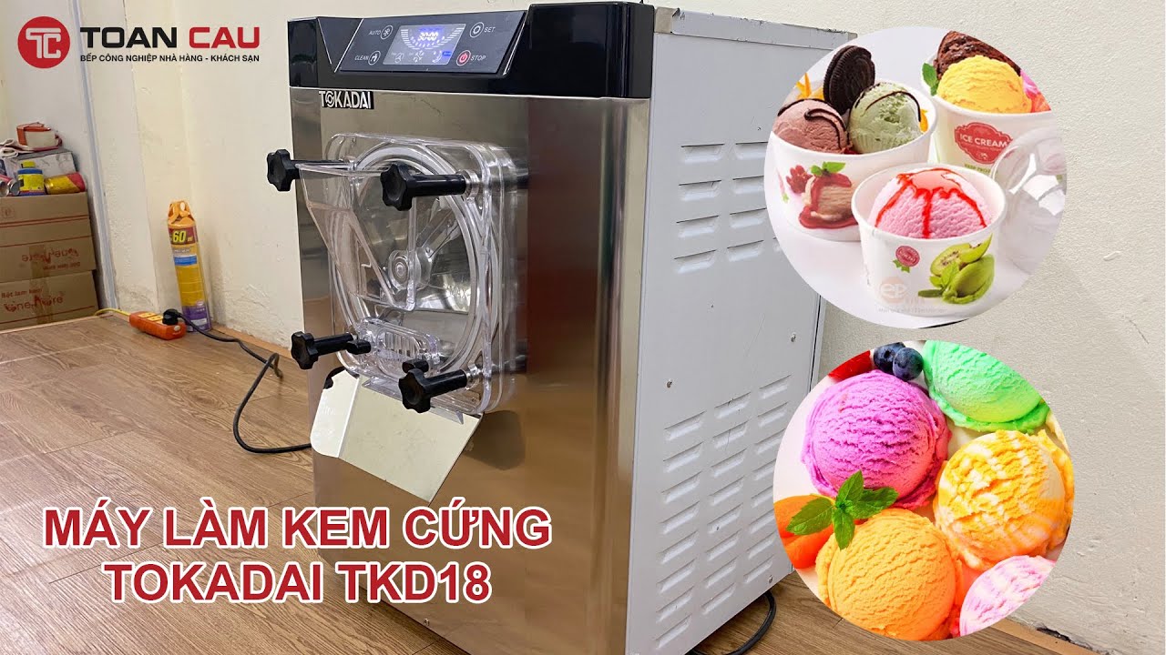 Máy làm kem cứng để bàn Tokadai TKD18