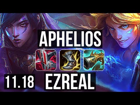 APHELIOS & Thresh vs EZREAL & Alistar (ADC) | Rank 2 Aphelios, 8/2/7 | KR Challenger | v11.18