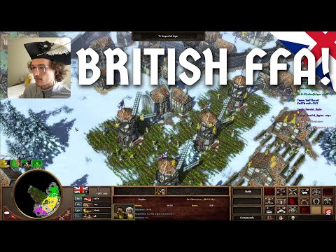 8 Player FFA - Brits in FULL GLORY! | Age of Empires III