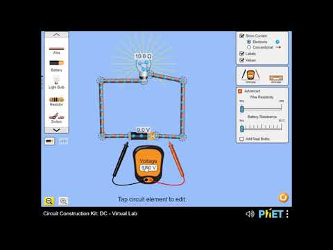 Advanced Simulations with Circuit Construction Kit: DC - Virtual Lab