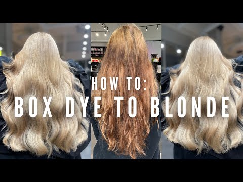 Hair Disaster! Transforming Box dye to Blonde in one...