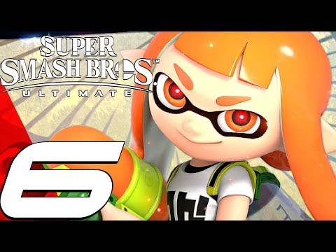 Super Smash Bros Ultimate - Gameplay Walkthrough Part 6 - Inkling (World of Light) Switch