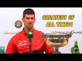 Novak Djokovic was Asked If He is G.O.A.T... His Answer is...