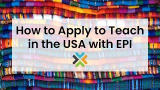Webinar: How to Apply to Teach in the USA with EPI 5.21.24