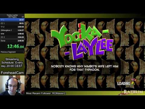 Yooka-Laylee 100 Pagies Speedrun in 2:38:52