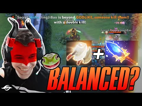 Did Nisha find THE MOST BROKEN THING in the new patch? // Secret DotA DPC Highlights vs Hellbears