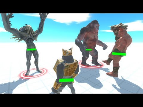 GHOR HAMMER + OGRE LORD DEFY 3X PRIMATES + 3X INFERNALS  -  ANIMAL REVOLT BATTLE SIMULATOR