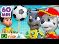 Patrulha Canina | 1 HORA de futebol e das aventuras esportivas! | Nick Jr. em Português