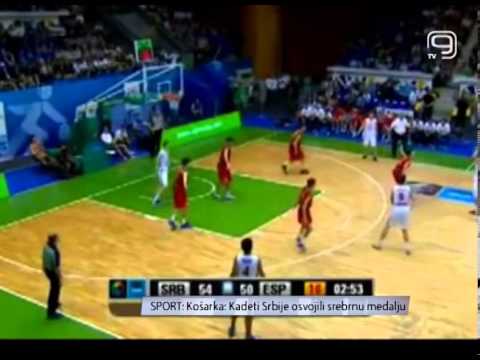 TV KANAL 9, NOVI SAD, Košarka: Kadeti Srbije osvojili srebrnu medalju