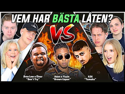 VEM HAR BÄSTA LÅTEN? (Yasin x Aden, A36, Dree Low) | Swedish Rap Reaction | #27
