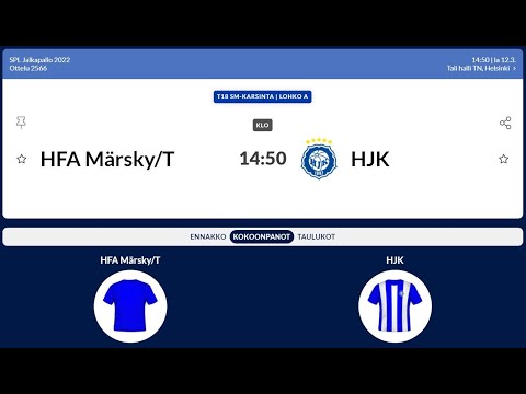 T18 SM-KARSINTA: HFA Märsky/T - HJK