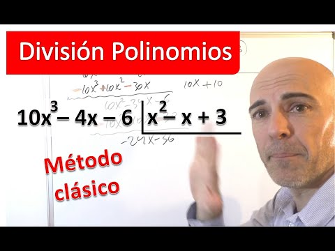 DIVISIÓN DE POLINOMIOS. Método clásico