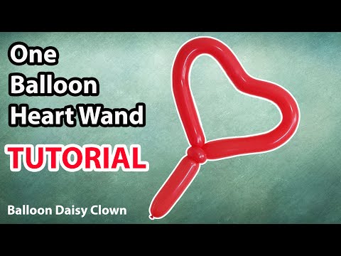 One Balloon Heart Wand TUTORIAL