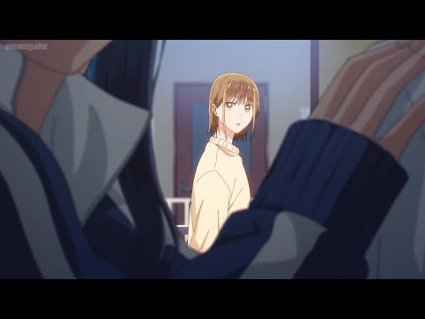 Chinatsu getting jealous that Ayame in holding onto Taiki's arm | Blue box