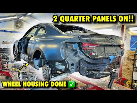 Rebuilding A Badly Damaged 2019 Audi Rs5 From Copart! ITS GETTING A NEW LIFE! [Part 11]