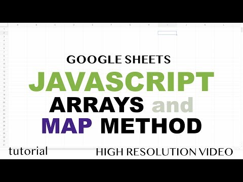 JavaScript Arrays Methods Part 1 Google Sheets Apps Script Tutorial
