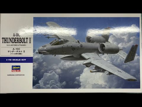 Hasegawa A-10C Thunderbolt II U.S. Air Force Attacker 1/72 Scale Model Aircraft