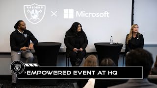 Raiders and Microsoft Team Up for ‘Empowered’ Event at HQ | NFL